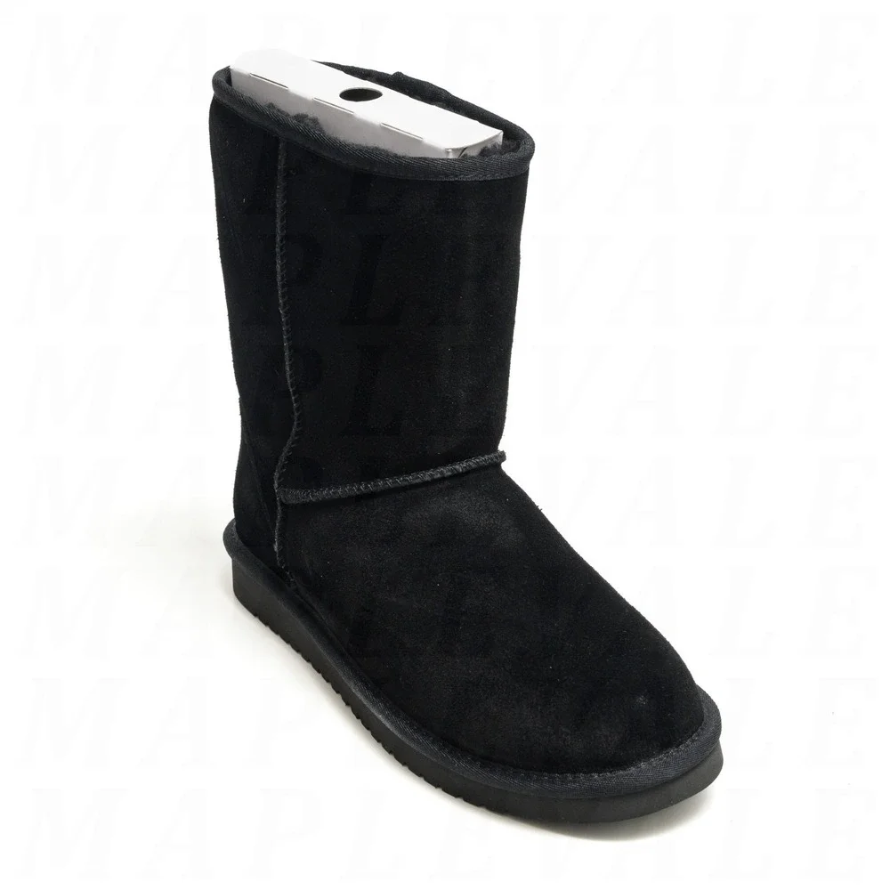 Koolaburra by UGG Men's Sz 9 Burra Short Winter Boots Black Suede 1105969-001